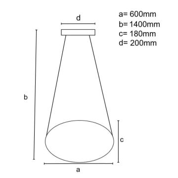 Lámpara de araña LED regulable por cable LED/70W/230V 3000-6500K negro + control remoto