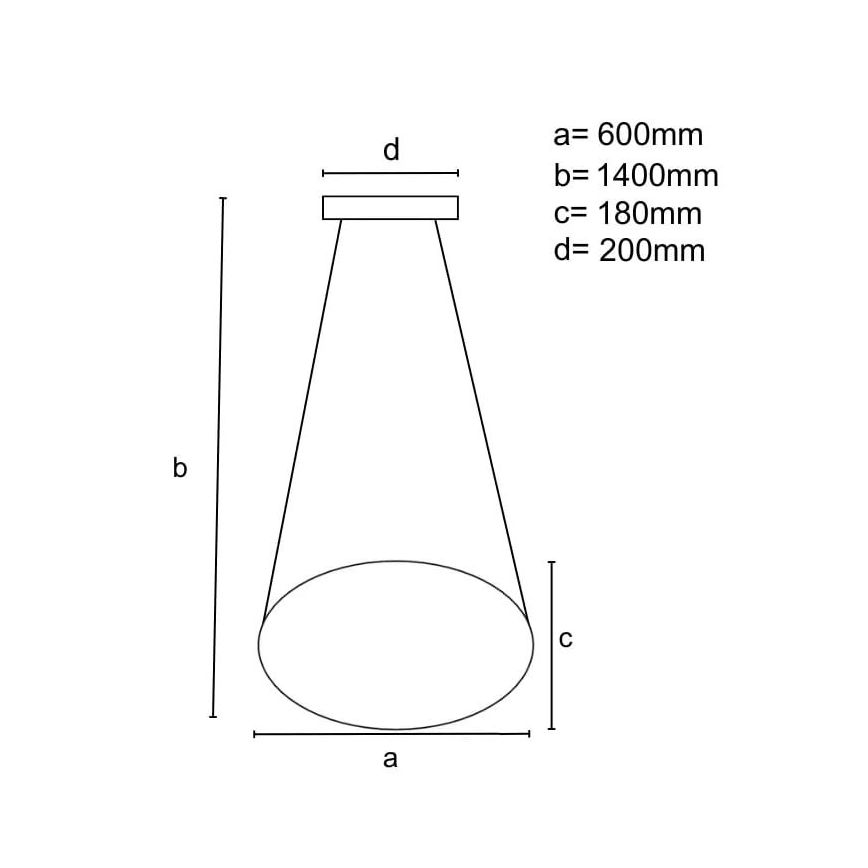 Lámpara de araña LED regulable por cable LED/70W/230V 3000-6500K negro + control remoto