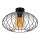 Lámpara de araña suspendida CORRINI 1xE27/60W/230V Ø 34 cm negro/beige