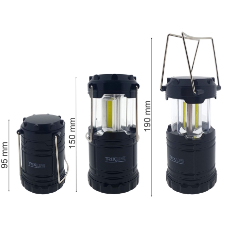 Lámpara de camping portátil LED 3xLED/3W/3xAAA 6400K