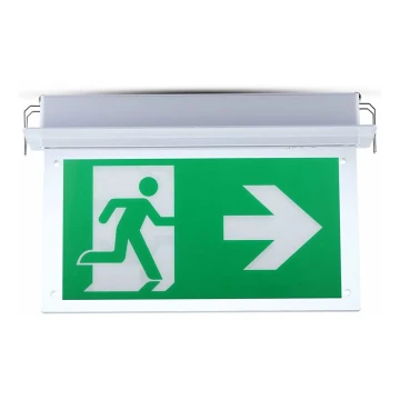 Lámpara de emergencia LED EMERGENCY EXIT SAMSUNG CHIP LED/2W/230V 6000K