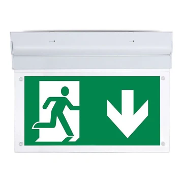 Lámpara de emergencia LED EMERGENCY EXIT SAMSUNG CHIP LED/2W/230V 6000K