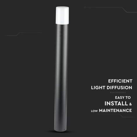 Lámpara de exterior 1xGU10/35W/230V IP54 80 cm negro