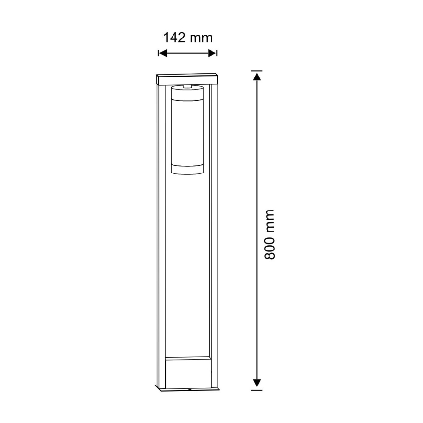 Lámpara de exterior SPECTRA 1xE27/10W/230V IP44 80 cm