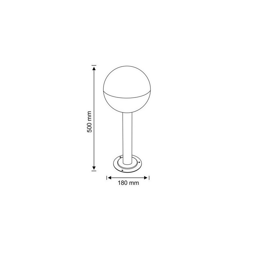 Lámpara de exterior ULSA 1xE27/12W/230V IP44 50 cm