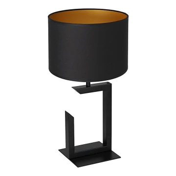Lámpara de mesa 1xE27/60W/230V 45 cm negro/dorado