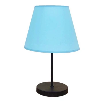 Lámpara de mesa 1xE27/60W/230V azul/negro