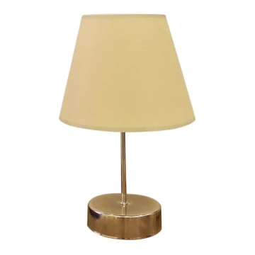 Lámpara de mesa 1xE27/60W/230V beige/dorado