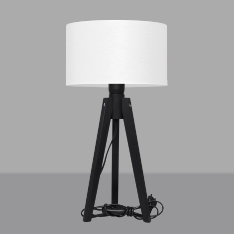 Lámpara de mesa ALBA 1xE27/60W/230V blanco/pino