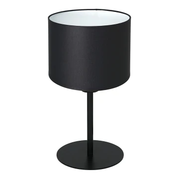 Lámpara de mesa ARDEN 1xE27/60W/230V diá. 18 cm negro/blanco