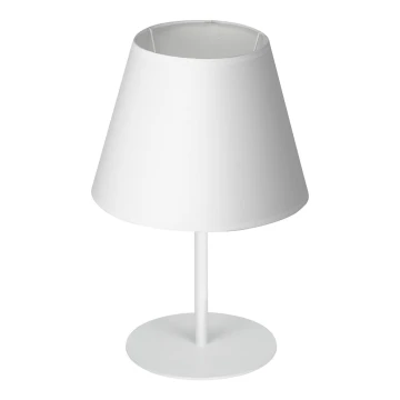 Lámpara de mesa ARDEN 1xE27/60W/230V diá. 20 cm blanco