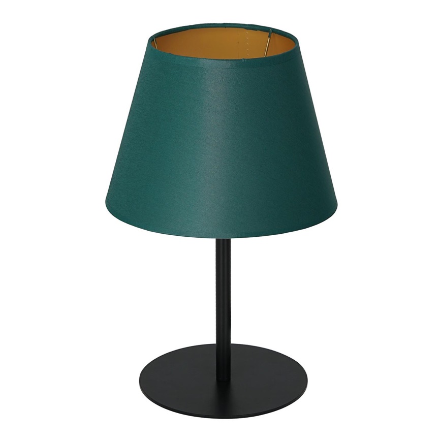 Lámpara de mesa ARDEN 1xE27/60W/230V diá. 20 cm verde/dorado