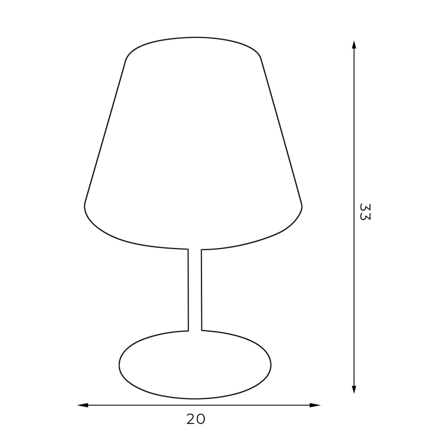 Lámpara de mesa ARDEN 1xE27/60W/230V diá. 20 cm verde/dorado