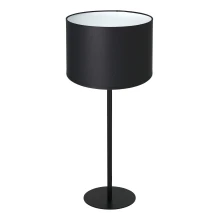 Lámpara de mesa ARDEN 1xE27/60W/230V diá. 25 cm negro/blanco