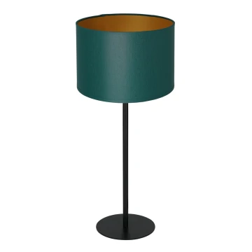 Lámpara de mesa ARDEN 1xE27/60W/230V diá. 25 cm verde/dorado