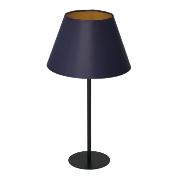 Lámpara de mesa ARDEN 1xE27/60W/230V diá. 30 cm morada/dorado