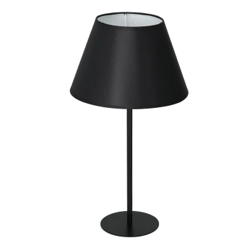 Lámpara de mesa ARDEN 1xE27/60W/230V diá. 30 cm negro/blanco