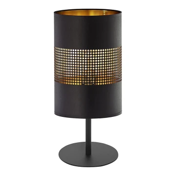 Lámpara de mesa BOGART 1xE27/15W/230V negro/dorado