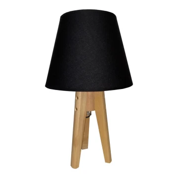 Lámpara de mesa CONE 1xE27/60W/230V pino negro