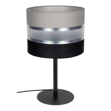 Lámpara de mesa CORAL 1xE27/60W/230V negro/gris
