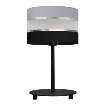 Lámpara de mesa HELEN 1xE27/60W/230V negro/gris/plata