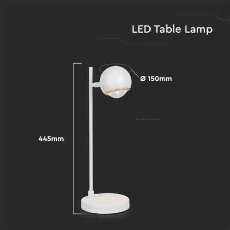 Lámpara de mesa LED LED/5W/230V 3000K blanco