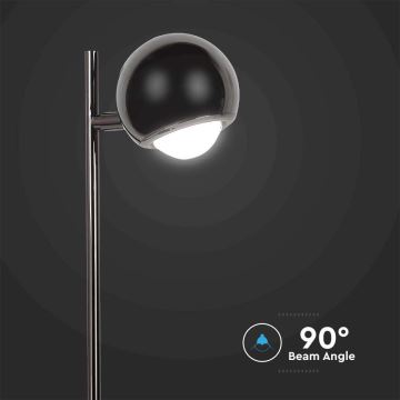 Lámpara de mesa LED LED/5W/230V 3000K negro