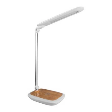 Lámpara de mesa LED regulable cargador inalámbrico DIPLOMAT LED/17W/230V 3000-5000K