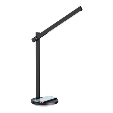 Lámpara de mesa LED regulable con cargador inalámbrico QI BEAM LED/18W/230/12V 2800K/4000K/5000K