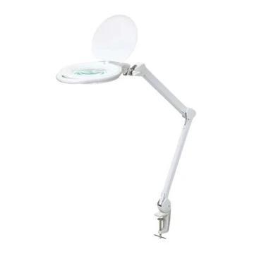 Lámpara de mesa LED regulable con lupa LED/10W/230V blanco