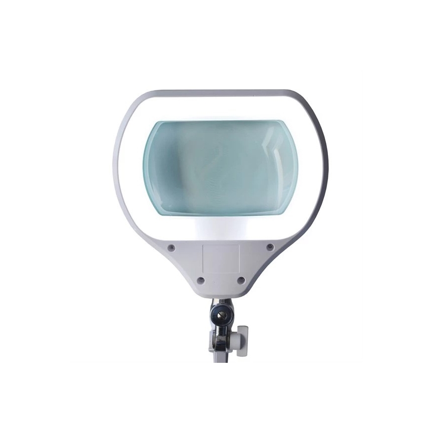 Lámpara de mesa LED regulable con lupa LED/12W/230V blanco