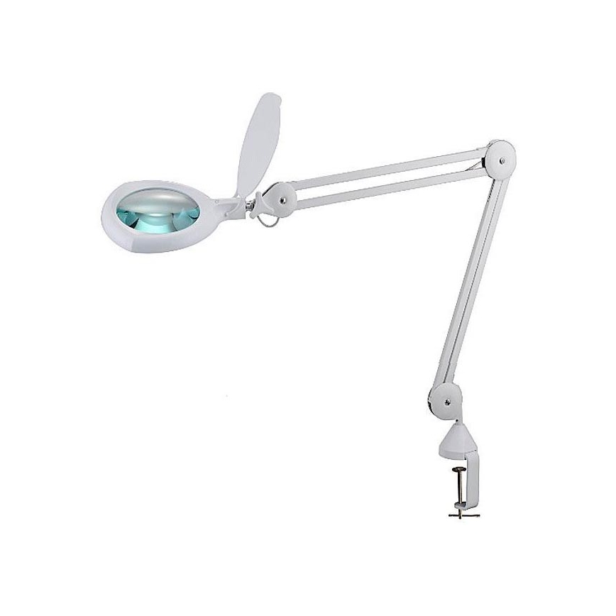 Lámpara de mesa LED regulable con lupa y clip LED/8W/12/230V