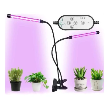 Lámpara de mesa LED regulable con pinza para el cultivo de plantas LED/8W/5V