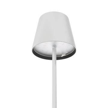 Lámpara de mesa LED recargable de exterior regulable LED/4W/4000 mAh 3000/4000/5500K IP44 blanco