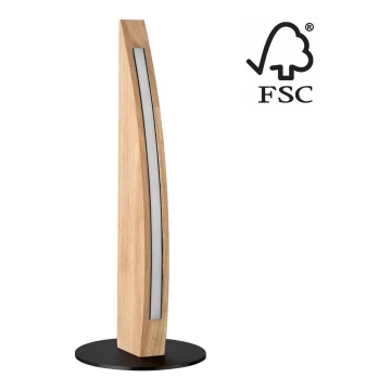 Lámpara de mesa LED regulable DUBAI LED/4W/230V roble – FSC Certificado