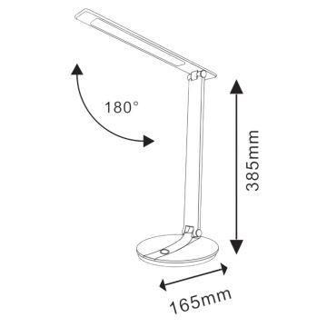 Lámpara de mesa LED regulable táctil SERRA LED/8W/230V blanco