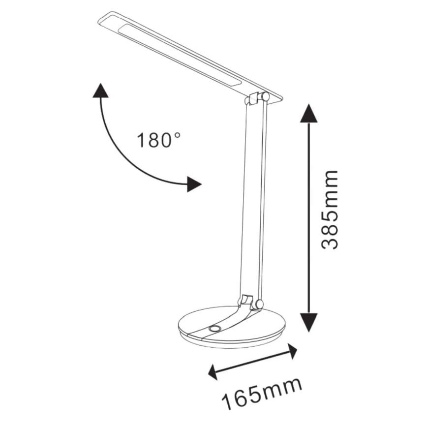 Lámpara de mesa LED regulable táctil SERRA LED/8W/230V blanco