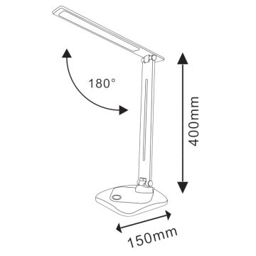 Lámpara de mesa LED TOLEDO LED/8W/230V