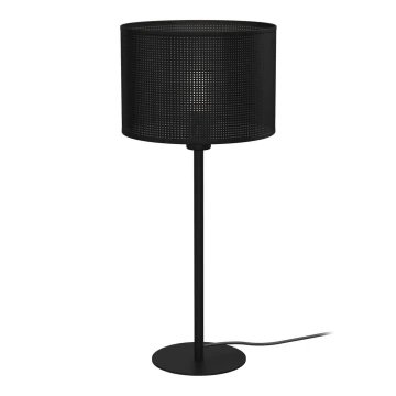 Lámpara de mesa LOFT SHADE 1xE27/60W/230V diá. 25 cm negro