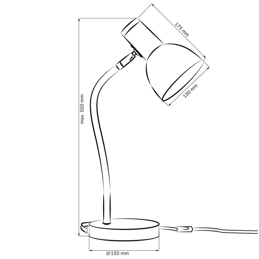 Lámpara de mesa MIMI 1xE27/10W/230V amarillo