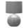 Lámpara de mesa PALLA 1xE27/15W/230V gris