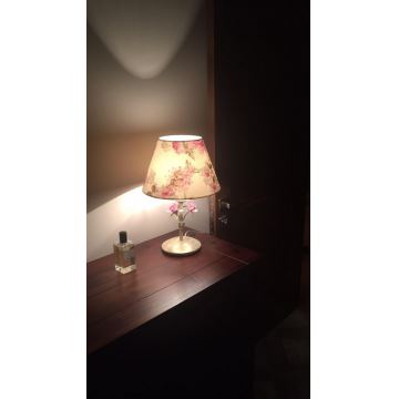 Lámpara de mesa ROMANCE 1xE27/60W/230V 44 cm