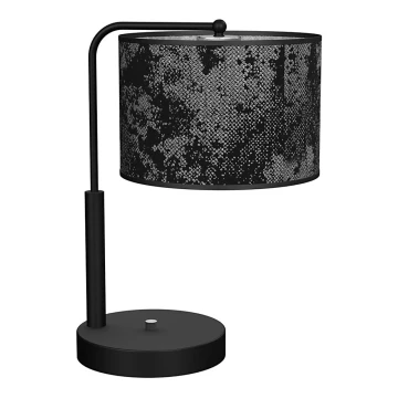 Lámpara de mesa SATINO 1xE27/60W/230V negro/gris