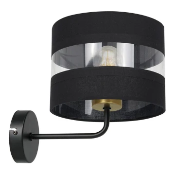 Lámpara de pared HAVARD 1xE27/60W/230V negro/cobre