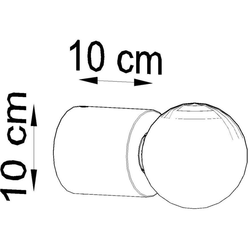 Lámpara de pared SALGADO 1xE27/60W/230V concreto