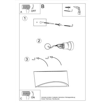 Lámpara de pared VIXEN 2xG9/40W/230V