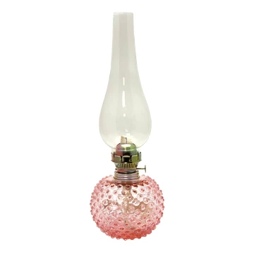 Lámpara de petróleo EMA 38 cm rosa
