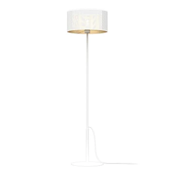 Lámpara de pie LOFT SHADE 1xE27/60W/230V blanco/dorado