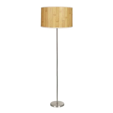 Lámpara de pie TIMBER 1xE27/60W/230V beige/cromo mate