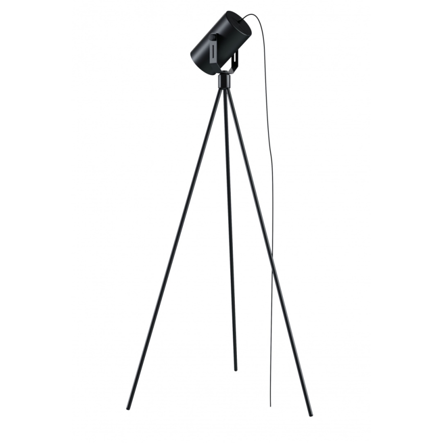 Lámpara de pie TUBA 1xE27/24W/230V negro